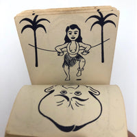 Early Bromo-Selzer World’s Fair Flip Book with Hula Dancer and Man with Headache!