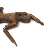 Antique Carved, Articulated Figure (Minus One Leg!)