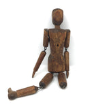 Antique Carved, Articulated Figure (Minus One Leg!)