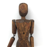 Antique Carved, Articulated Figure (Minus One Leg!)