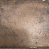 Antique Copper Ashtray / Printing Plate of Rev. Edmund Squire, Boston