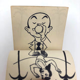 Early Bromo-Selzer World’s Fair Flip Book with Hula Dancer and Man with Headache!