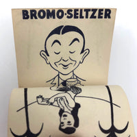 Early Bromo-Selzer World’s Fair Flip Book with Hula Dancer and Man with Headache!