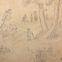 Emma Ackerley 1870 Loose Sketchbook Pages + Cover