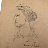 Emma Ackerley 1870 Loose Sketchbook Pages + Cover