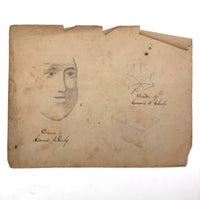 Emma Ackerley 1870 Loose Sketchbook Pages + Cover