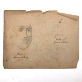 Emma Ackerley 1870 Loose Sketchbook Pages + Cover