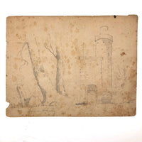 Emma Ackerley 1870 Loose Sketchbook Pages + Cover