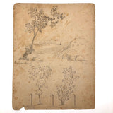 Emma Ackerley 1870 Loose Sketchbook Pages + Cover
