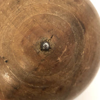 Large Old Wooden Spinning Top