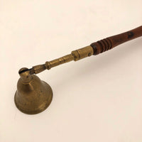 Vintage Brass Candlesnuff with Turned Wood Handle