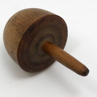 Large Old Wooden Spinning Top
