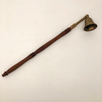 Vintage Brass Candlesnuff with Turned Wood Handle