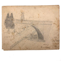 Emma Ackerley 1870 Loose Sketchbook Pages + Cover