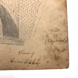 Emma Ackerley 1870 Loose Sketchbook Pages + Cover