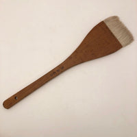 Vintage Japanese Hake Flat Wood and Goat Hair Paint Brush