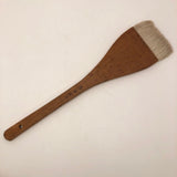 Vintage Japanese Hake Flat Wood and Goat Hair Paint Brush