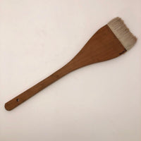 Vintage Japanese Hake Flat Wood and Goat Hair Paint Brush