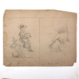 Emma Ackerley 1870 Loose Sketchbook Pages + Cover