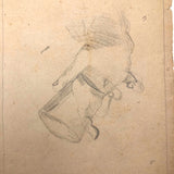 Emma Ackerley 1870 Loose Sketchbook Pages + Cover