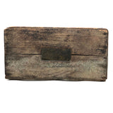 Beautiful Much Used Primitive Bench with Old Yellow and White Paint