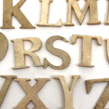 Complete Antique Carved Bone Alphabet in Slide Top Box