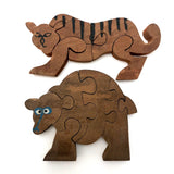 Little Wooden Tiger Puzzle