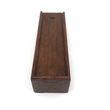 Complete Antique Carved Bone Alphabet in Slide Top Box