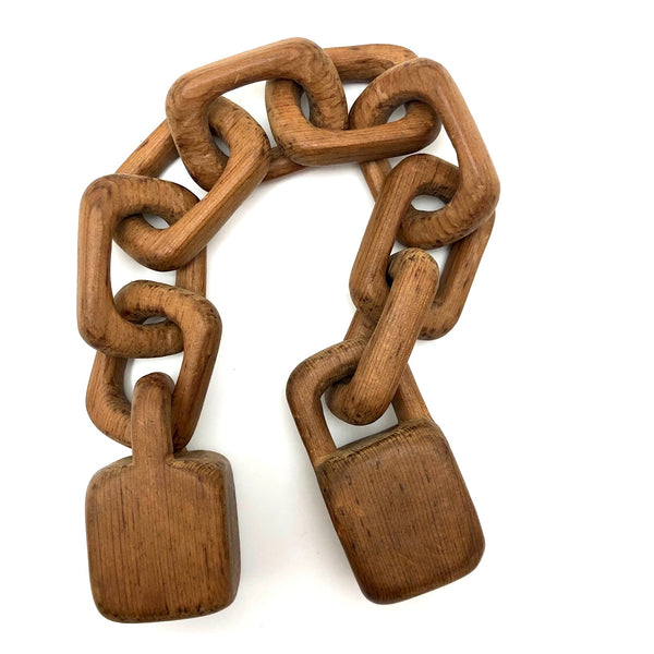 Carved 13 Inch Whimsy Chain with Dangling Locks