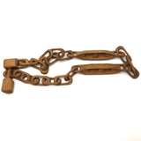 Wonderful 27 Inch Carved Whimsy Chain with Canoes!