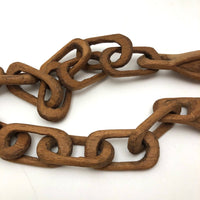 Wonderful 27 Inch Carved Whimsy Chain with Canoes!