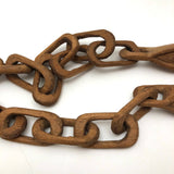 Wonderful 27 Inch Carved Whimsy Chain with Canoes!