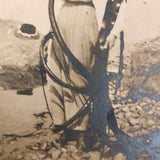 Stella on The Beach with Kelp! Antique Real Photo Postcard