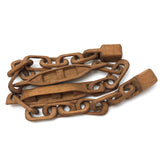 Wonderful 27 Inch Carved Whimsy Chain with Canoes!