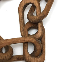 Wonderful 27 Inch Carved Whimsy Chain with Canoes!