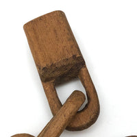 Wonderful 27 Inch Carved Whimsy Chain with Canoes!