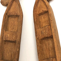 Wonderful 27 Inch Carved Whimsy Chain with Canoes!