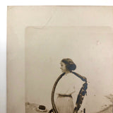 Stella on The Beach with Kelp! Antique Real Photo Postcard