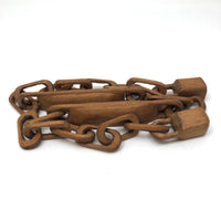 Wonderful 27 Inch Carved Whimsy Chain with Canoes!