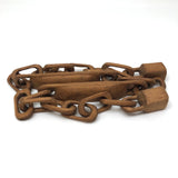 Wonderful 27 Inch Carved Whimsy Chain with Canoes!