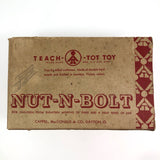 Teach a Tot Vintage Wooden Nut-N-Bolt Toy