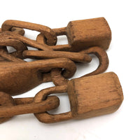 Wonderful 27 Inch Carved Whimsy Chain with Canoes!