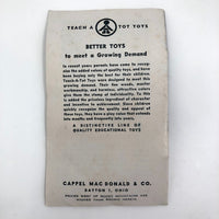 Teach a Tot Vintage Wooden Nut-N-Bolt Toy