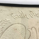 Liberty Truth Justice Equality, Antique Framed Cut Paper Eagle with Arrows