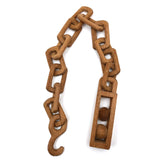 Carved 20 Inch Whimsy Chain with Hook and Ball in Cage