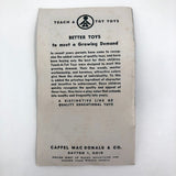Teach a Tot Vintage Wooden Nut-N-Bolt Toy