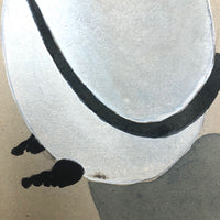 Strange 1929 Devilish Bird in Egg Watercolor