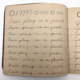 Norman Jones' 1909 Penmanship Practice Notebook