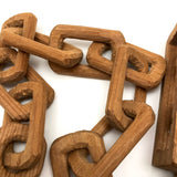 Carved 20 Inch Whimsy Chain with Hook and Ball in Cage