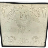 Liberty Truth Justice Equality, Antique Framed Cut Paper Eagle with Arrows